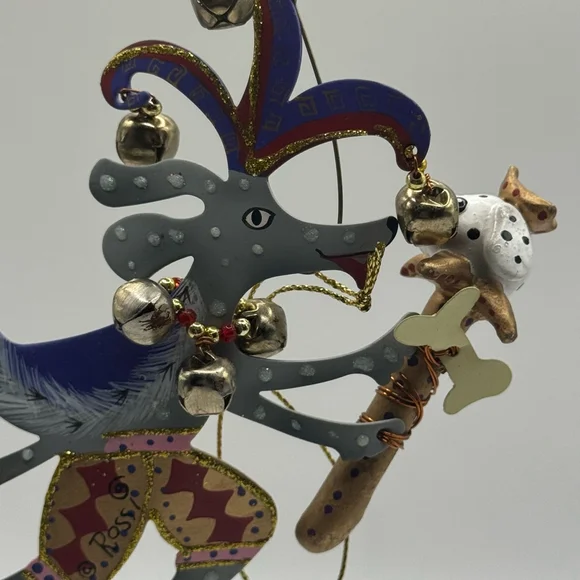 Jester Dog Fanciful Flight ornament by Karen Rossi for Silvestri - Picture 3 of 6